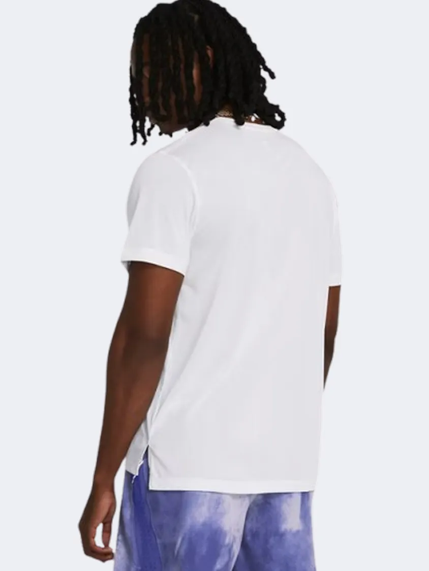 1382582-100 Ua Launch Shortsleeve White Reflective