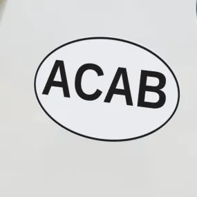 ACAB Oval Sticker