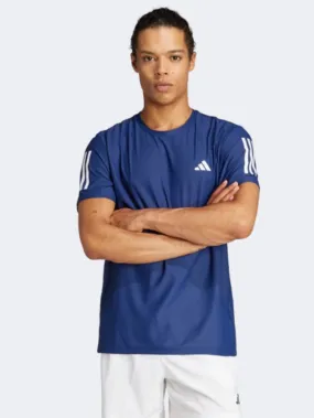 Adidas Own The Run Men Running T-Shirt Dark Blue