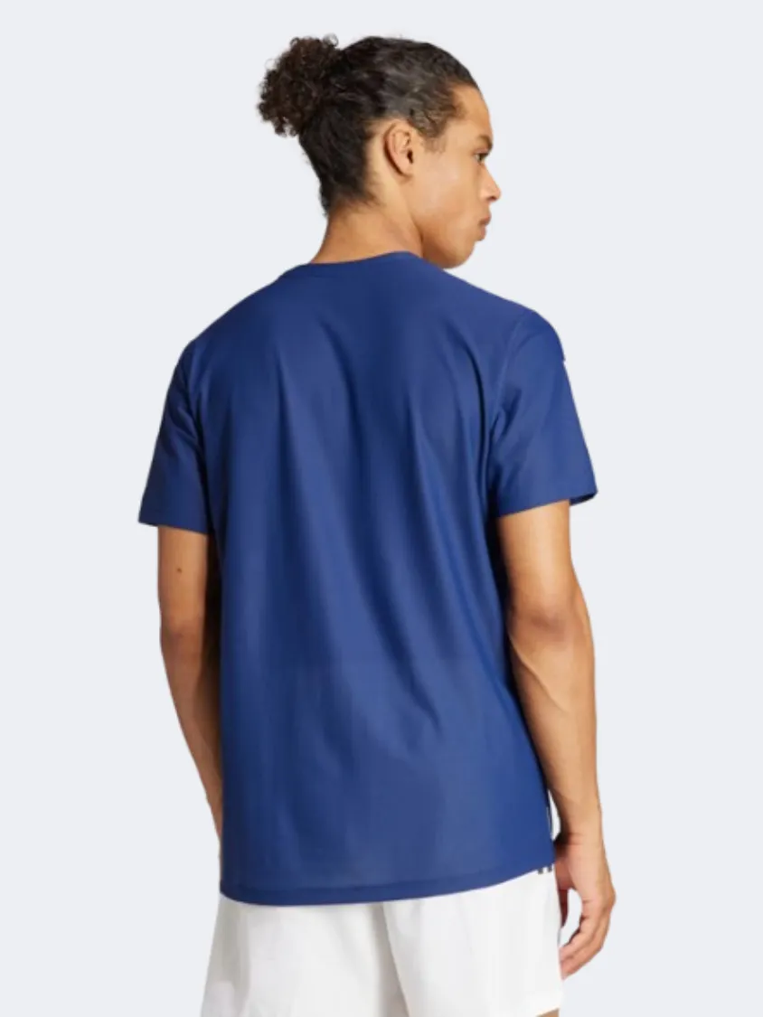 Adidas Own The Run Men Running T-Shirt Dark Blue