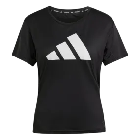 ADIDAS RUN IT TEE - WOMENS - BLACK