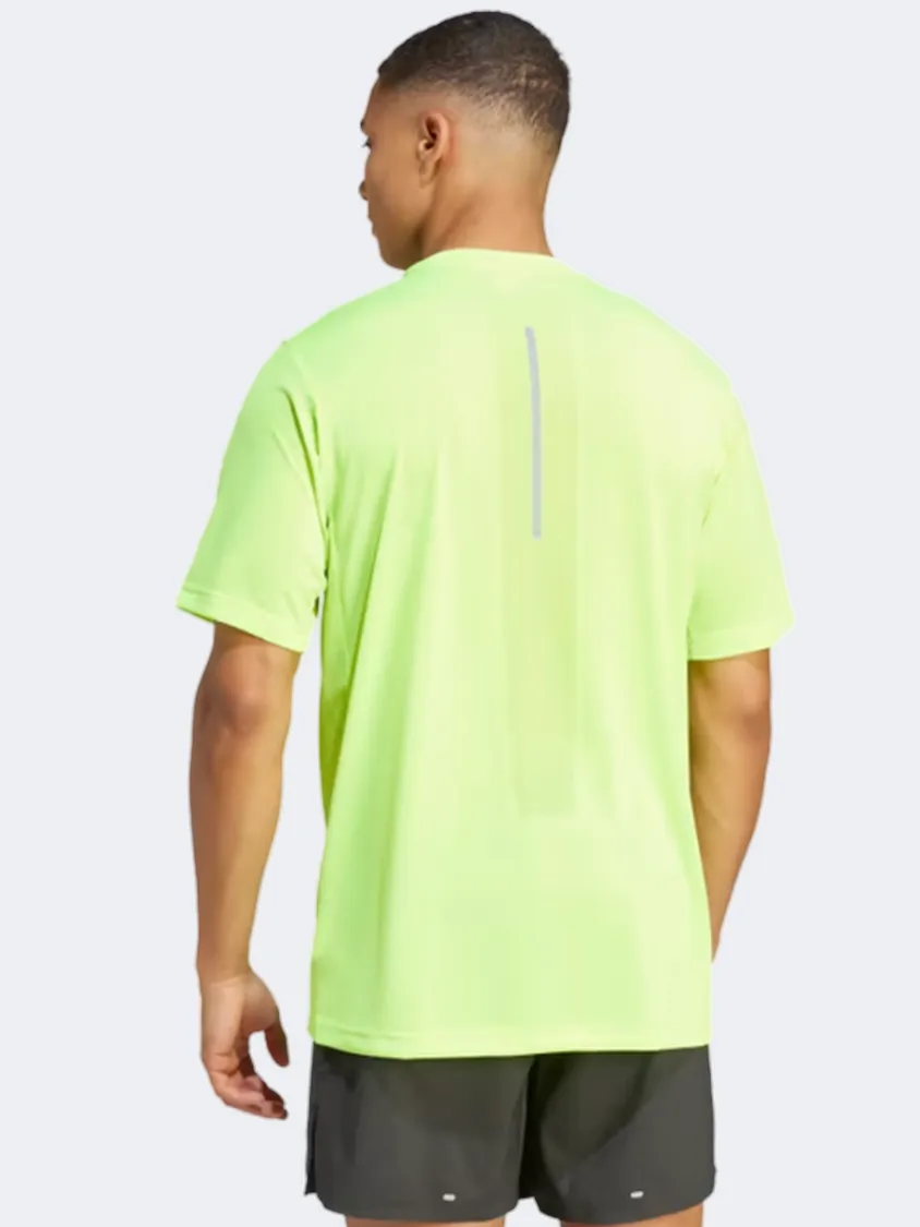 Adidas Ultimate Engineered Men Running T-Shirt Lucid Lemon