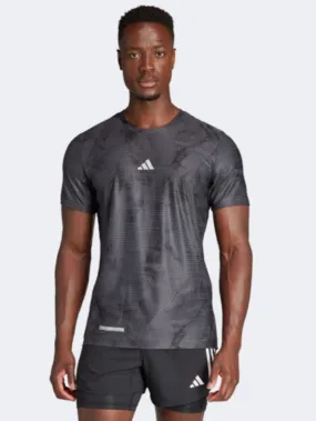 Adidas Ultimate Men Running T-Shirt Carbon/Black