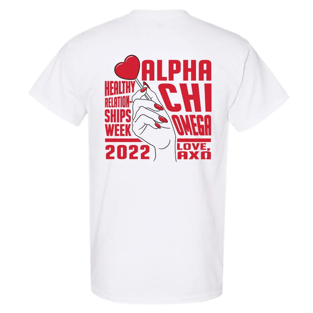 Alpha Chi Omega// Healthy Relationships Tee T-Shirt