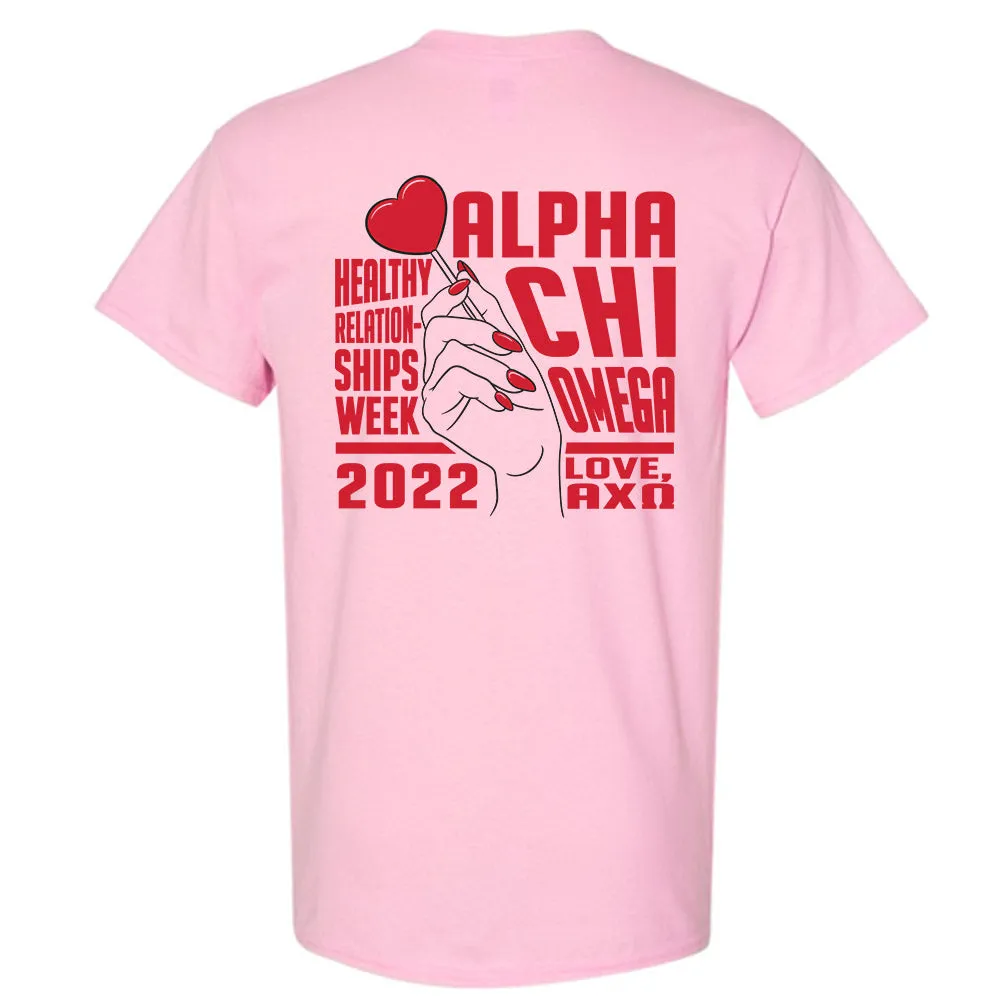 Alpha Chi Omega// Healthy Relationships Tee T-Shirt