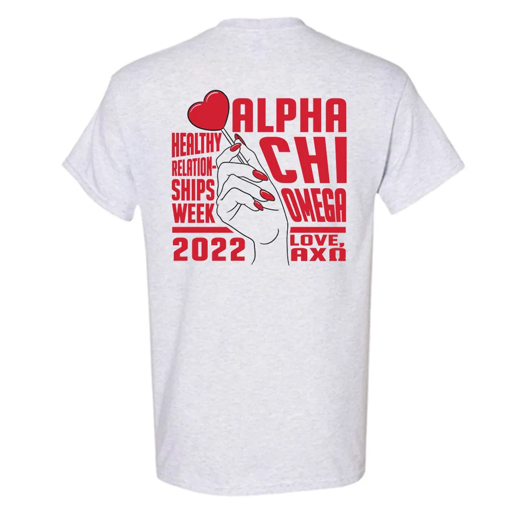 Alpha Chi Omega// Healthy Relationships Tee T-Shirt