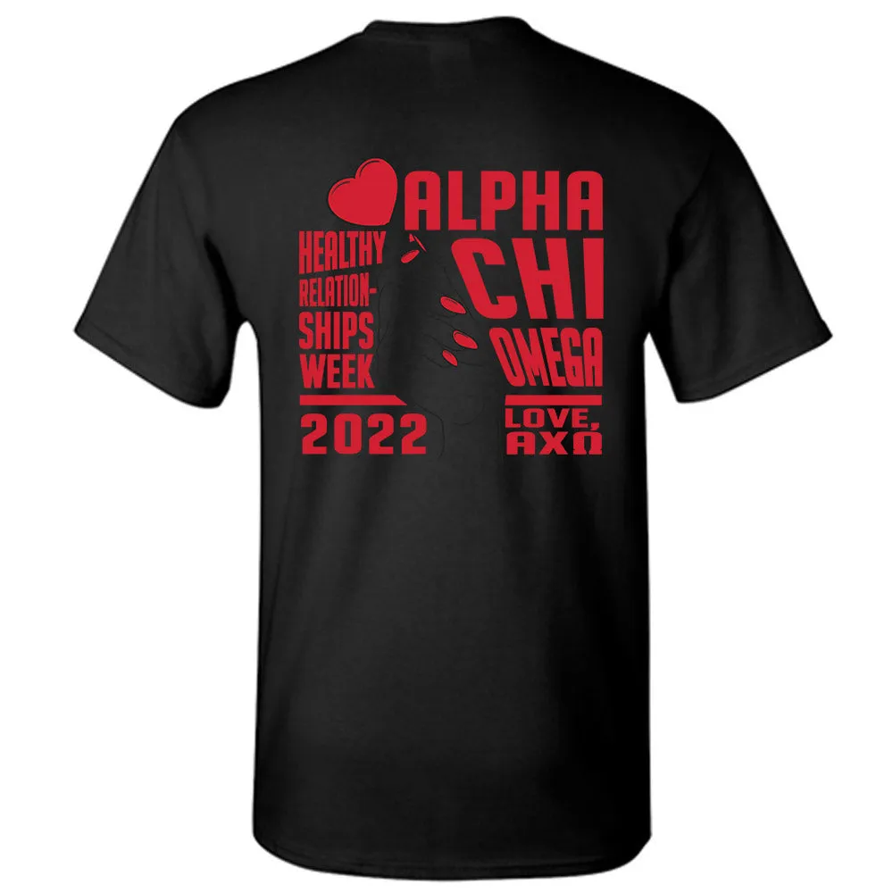 Alpha Chi Omega// Healthy Relationships Tee T-Shirt