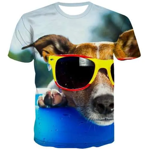 Animal T shirts Men Dog T-shirts 3d Funny T-shirts Graphic Hip Hop Tshirts Cool Short Sleeve summer Men/women S-5XL Style Sport