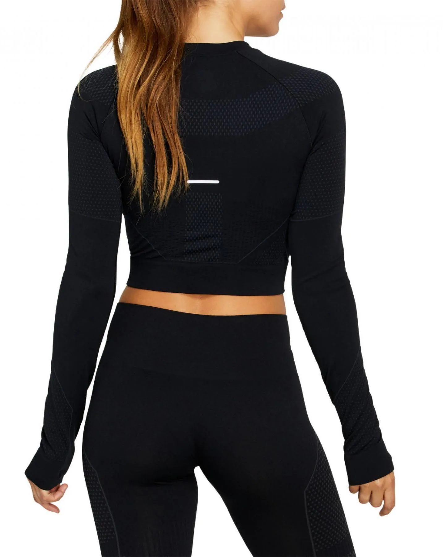 Asics Long Sleeve Jersey Lite-show Crop Black 2012B271