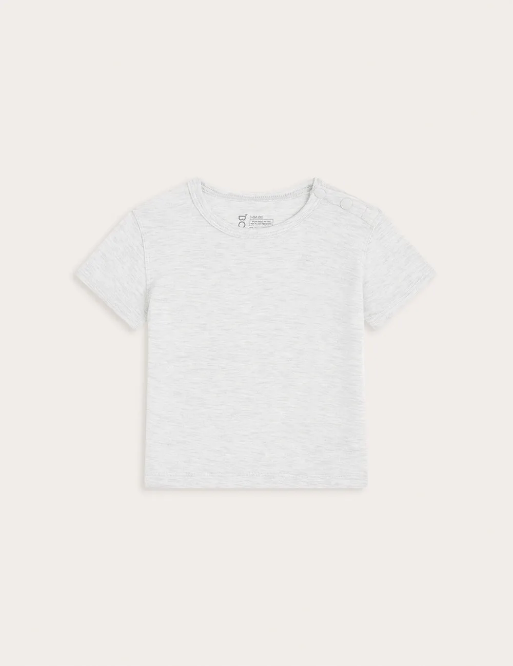 Baby Short Sleeve T-Shirt - Heather Grey