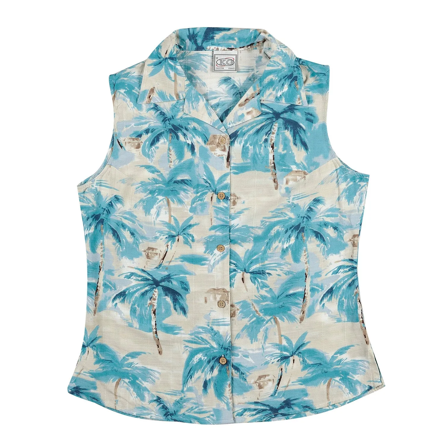 Bamboo Ladies Shirt Sleeveless Print, More Prints