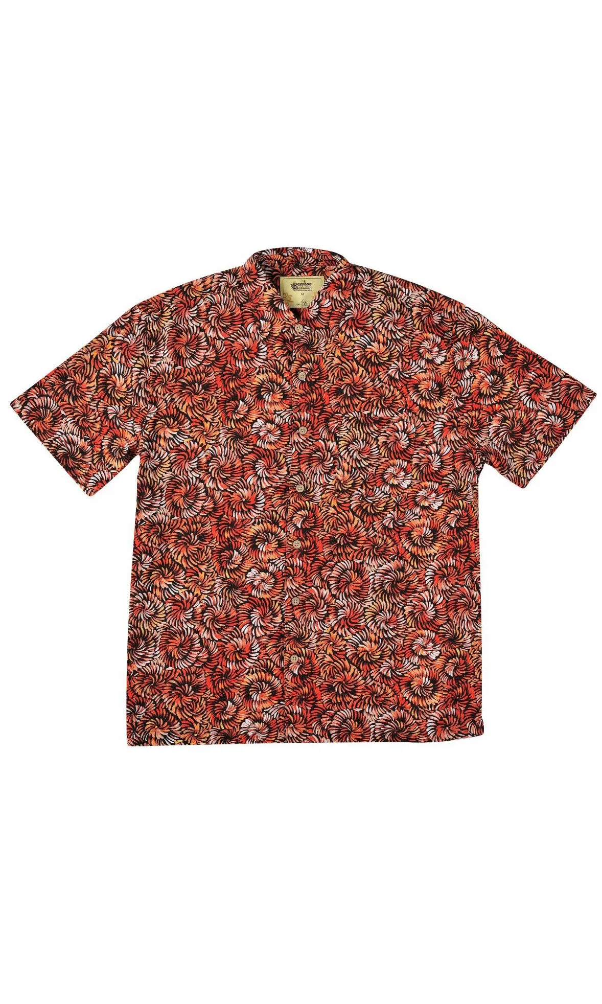 Bamboo Men's Shirt Aboriginal Art Purrpalanji