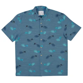 Bamboo Men's Shirt Deep Sea