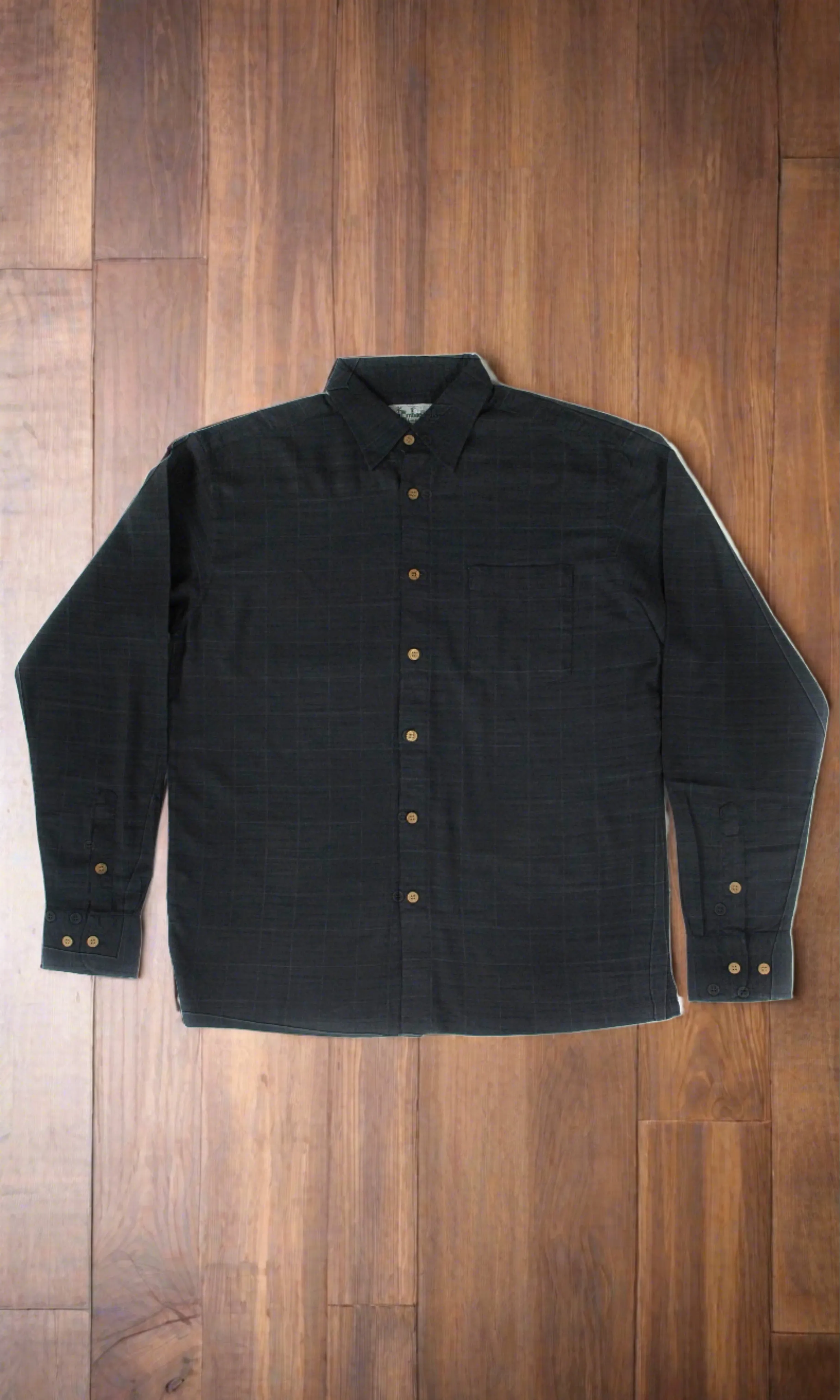 Bamboo Men's Shirt Long Sleeve Navy