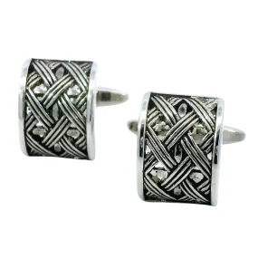 Basketweave Arch Cufflinks