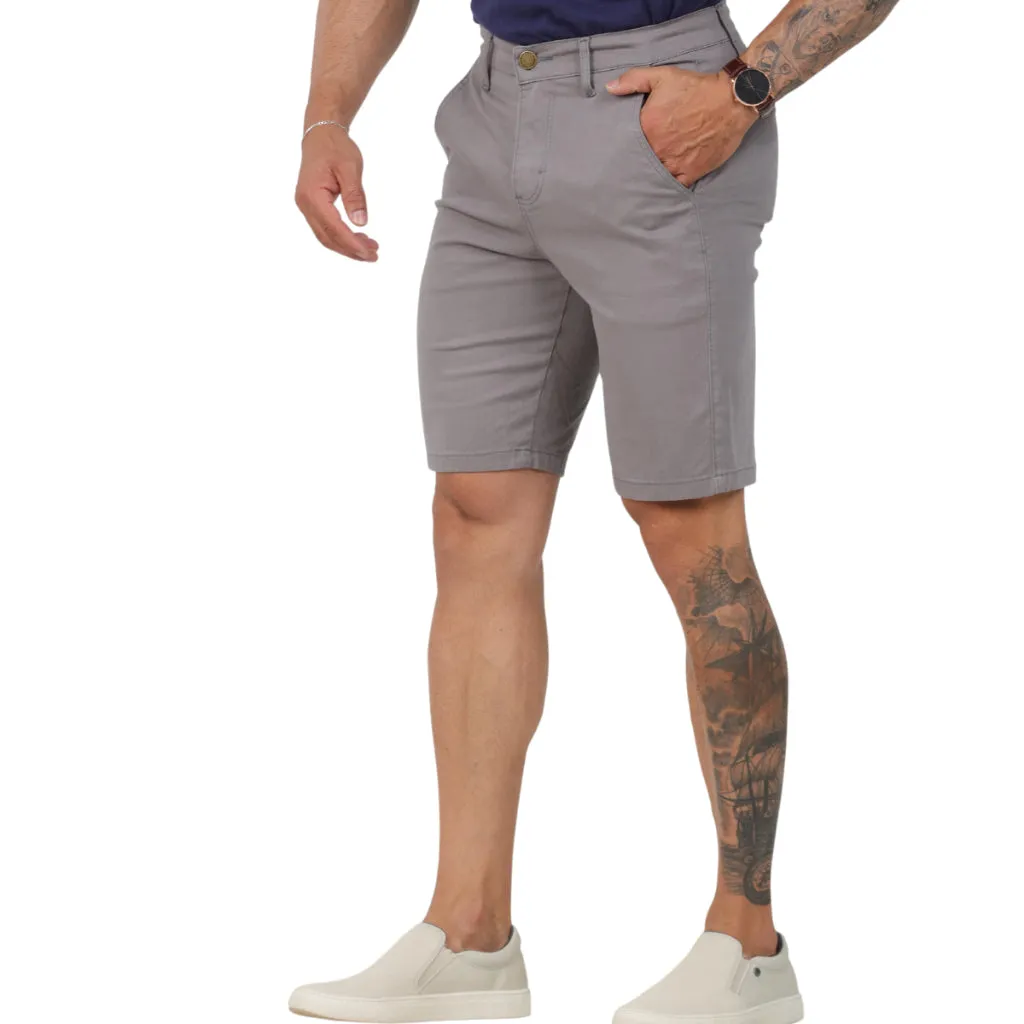 Bermuda Jeans Masculina Sarja Esporte Fino Com Lycra Elastano