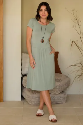 Beth Bamboo Dress - Sage