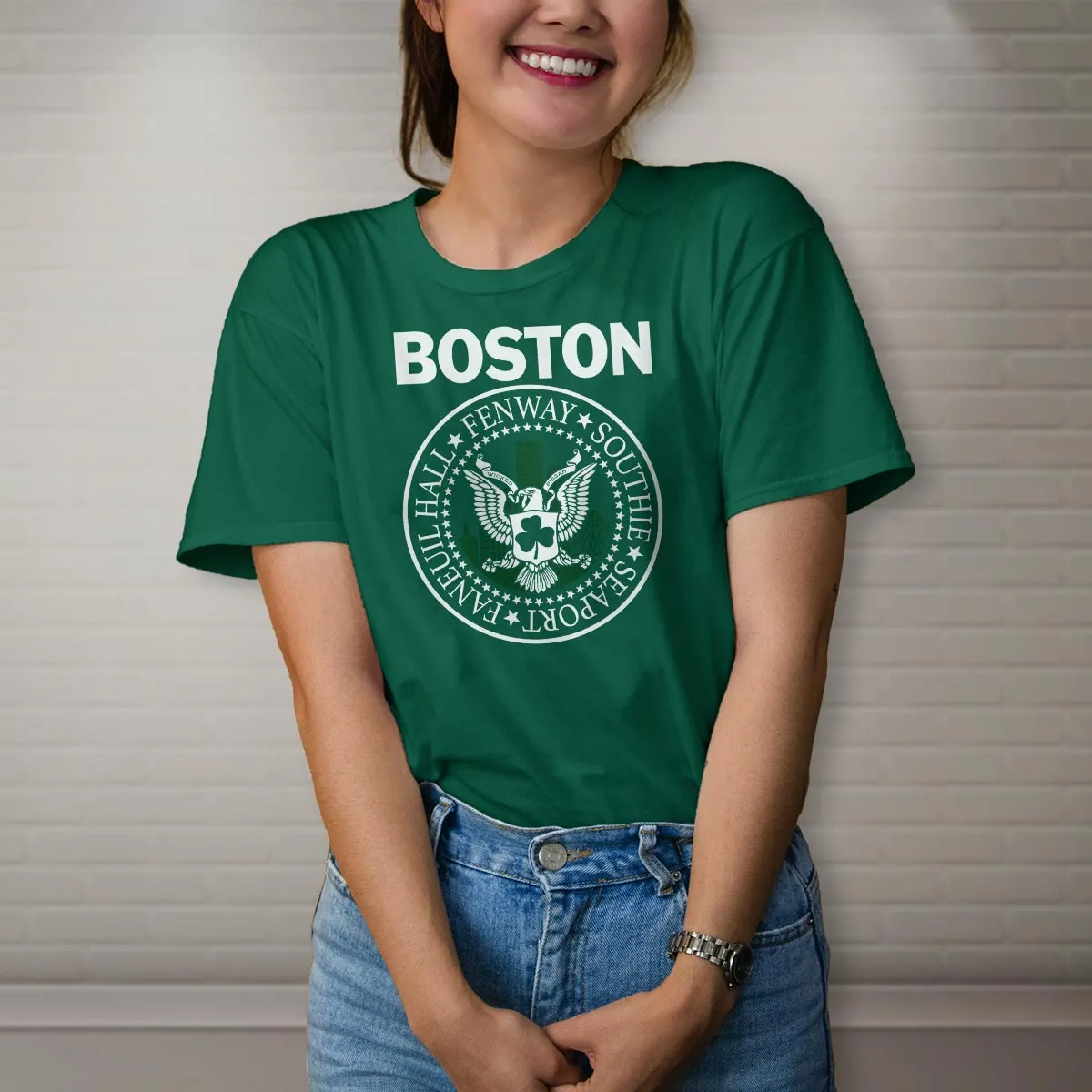 Boston Punk Rock Style T-Shirt, 100% Cotton, S-XXL, Unisex Tshirts