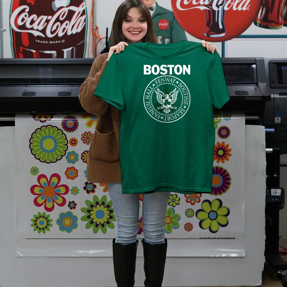 Boston Punk Rock Style T-Shirt, 100% Cotton, S-XXL, Unisex Tshirts