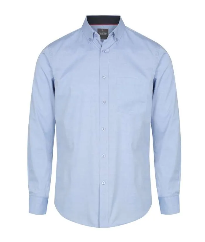 Bradford Mens, Classic Fit, Fine Oxford,Long Sleeve Shirt