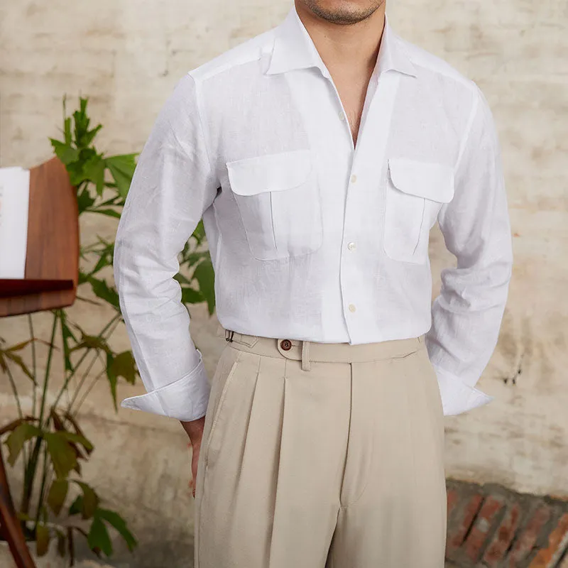 Breathable Vintage Business Shirt