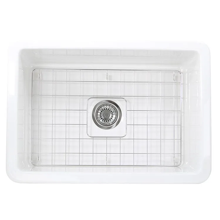 Cape 27" Single Bowl Fireclay Undermount Kitchen Sink