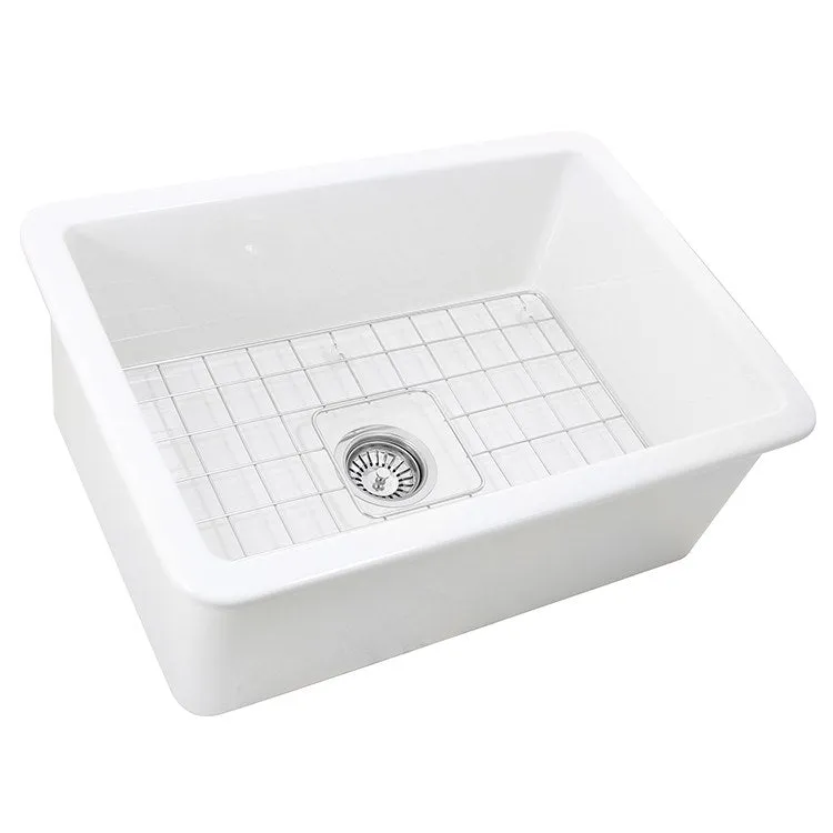 Cape 27" Single Bowl Fireclay Undermount Kitchen Sink