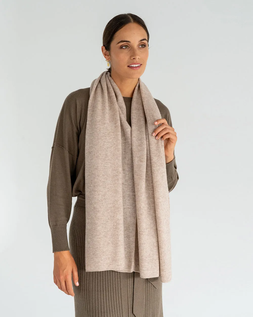 Cashmere Caplet - Light Brown