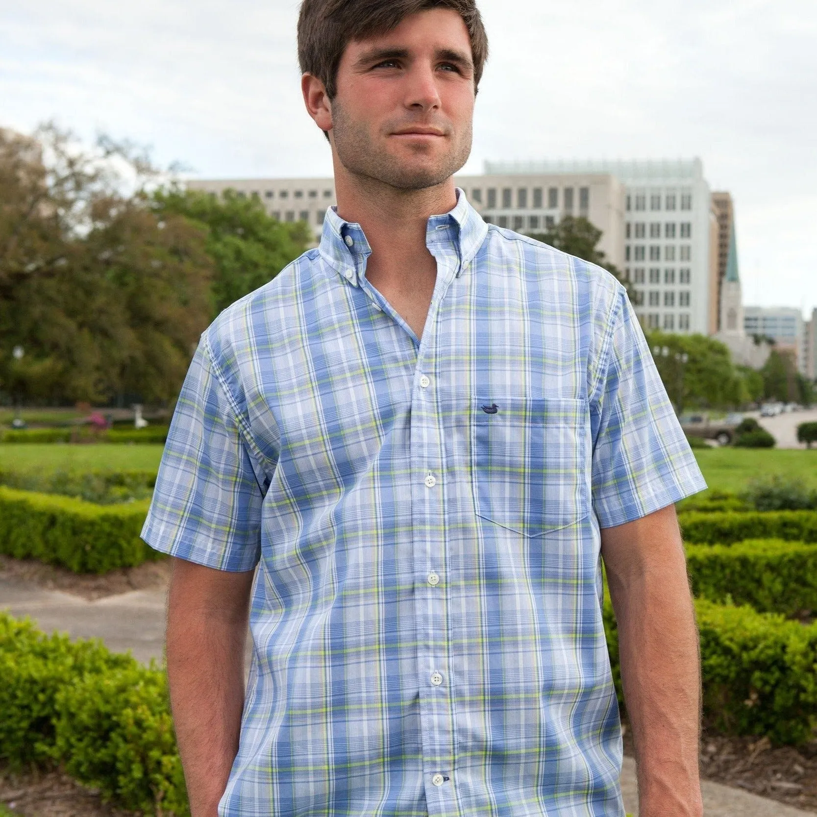 Catawba Plaid Dress Shirt - Short Sleeve