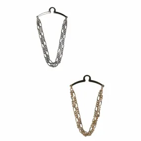 Competition Inc. Men's Double Figaro Link Style Tie Chain