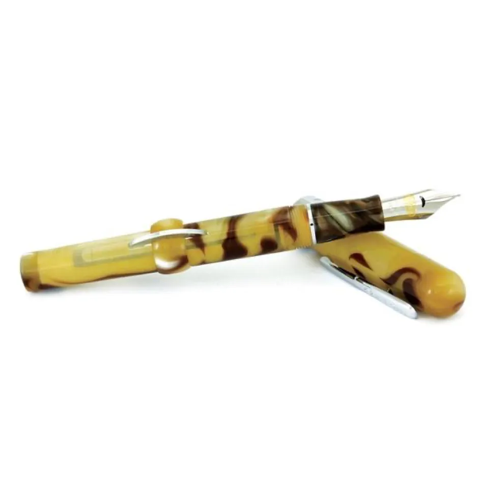 Conklin Mark Twain Crescent Filler Fountain Pen - Peanut Butter