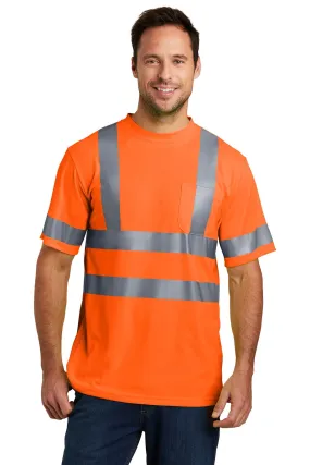 CornerStone ANSI 107 Short Sleeve Reflective T-Shirt, Safety Orange