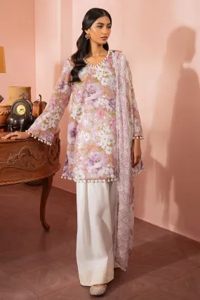 Cross Stitch Seher Cambric – Orchid Galore-3 Piece Printed Suit