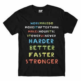 Daft Punk T shirt - Harder, Better, Faster, Stronger