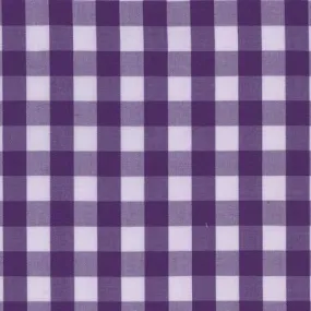 Deep Purple Bold Check Fabric Classic Custom Shirt