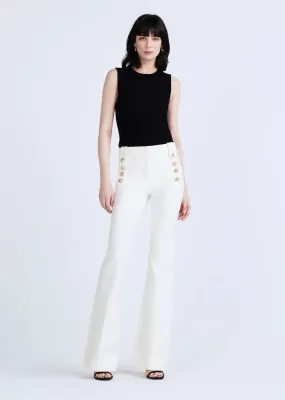 Derek Lam Robertson full length pant soft white