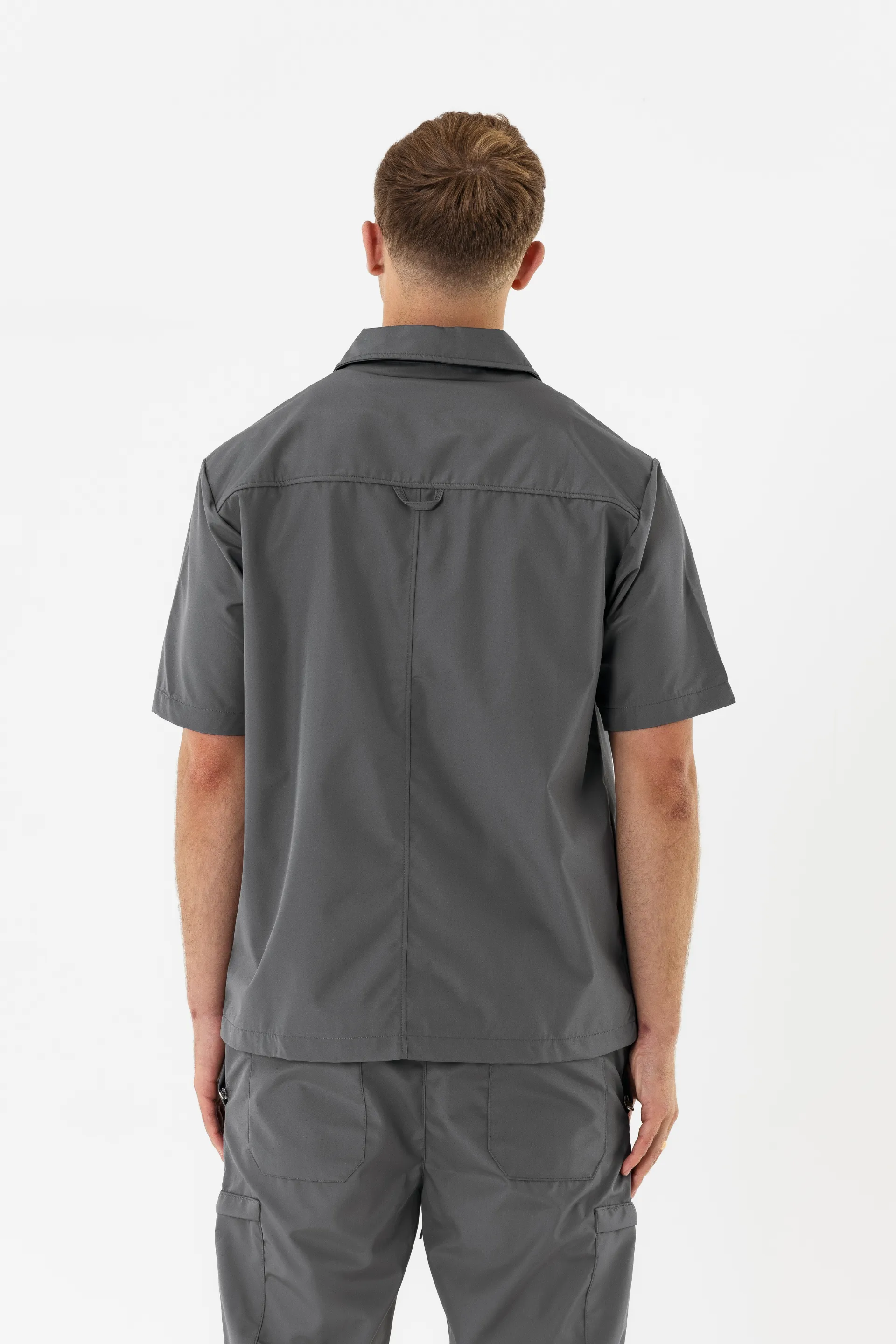 Double Zip Shirt - Storm Grey