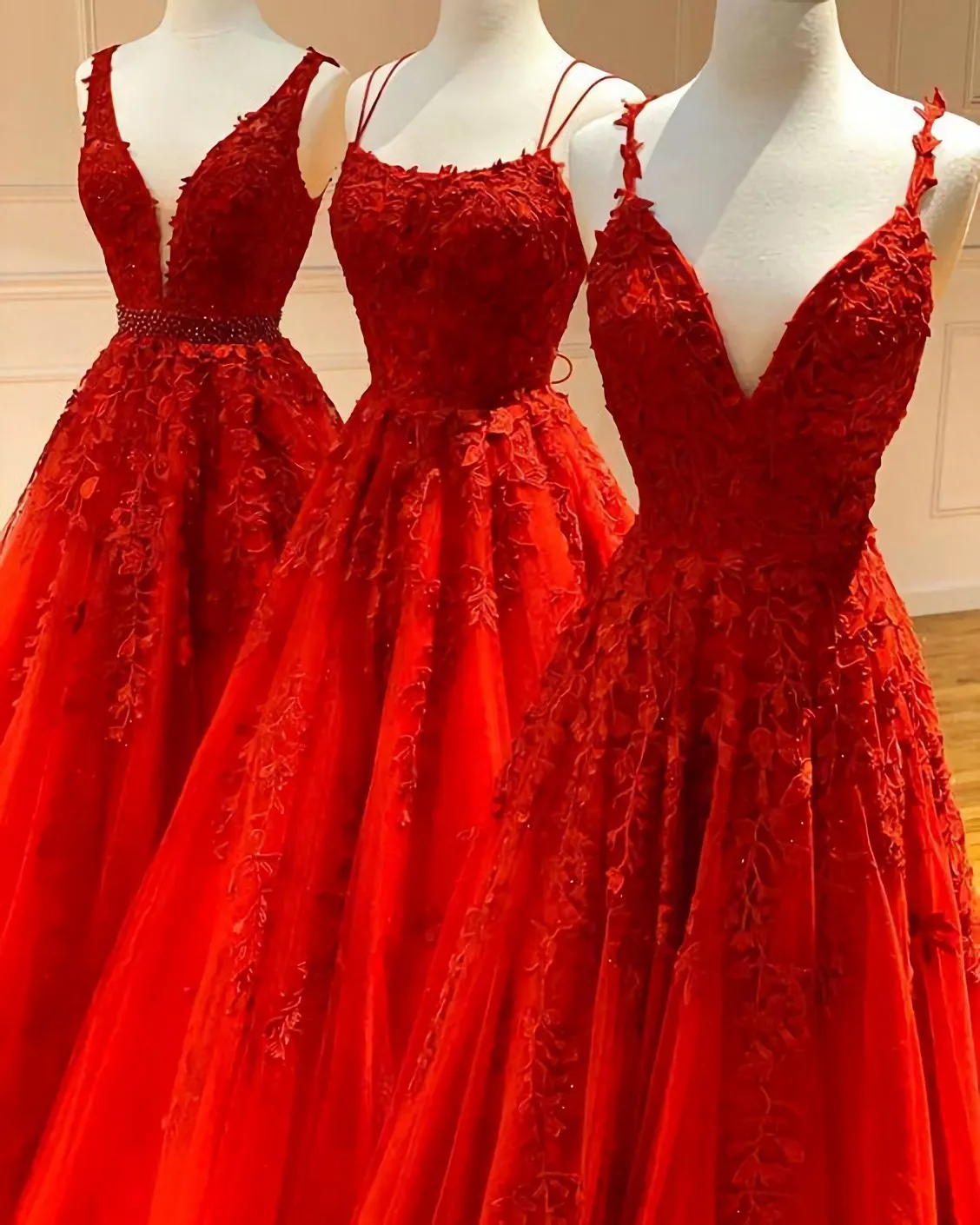 Elegant Red Long Prom Dress Evening Formal Dress