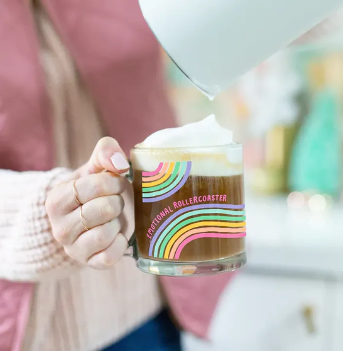 Emotional Rollercoaster Glass Mug