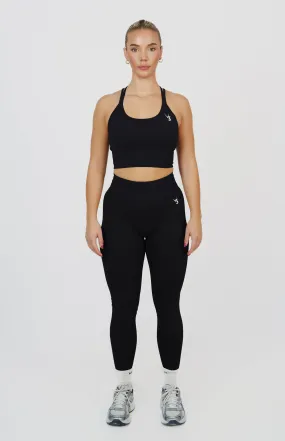 Form Seamless Scrunch Leggings & Sports Bra Set - Black