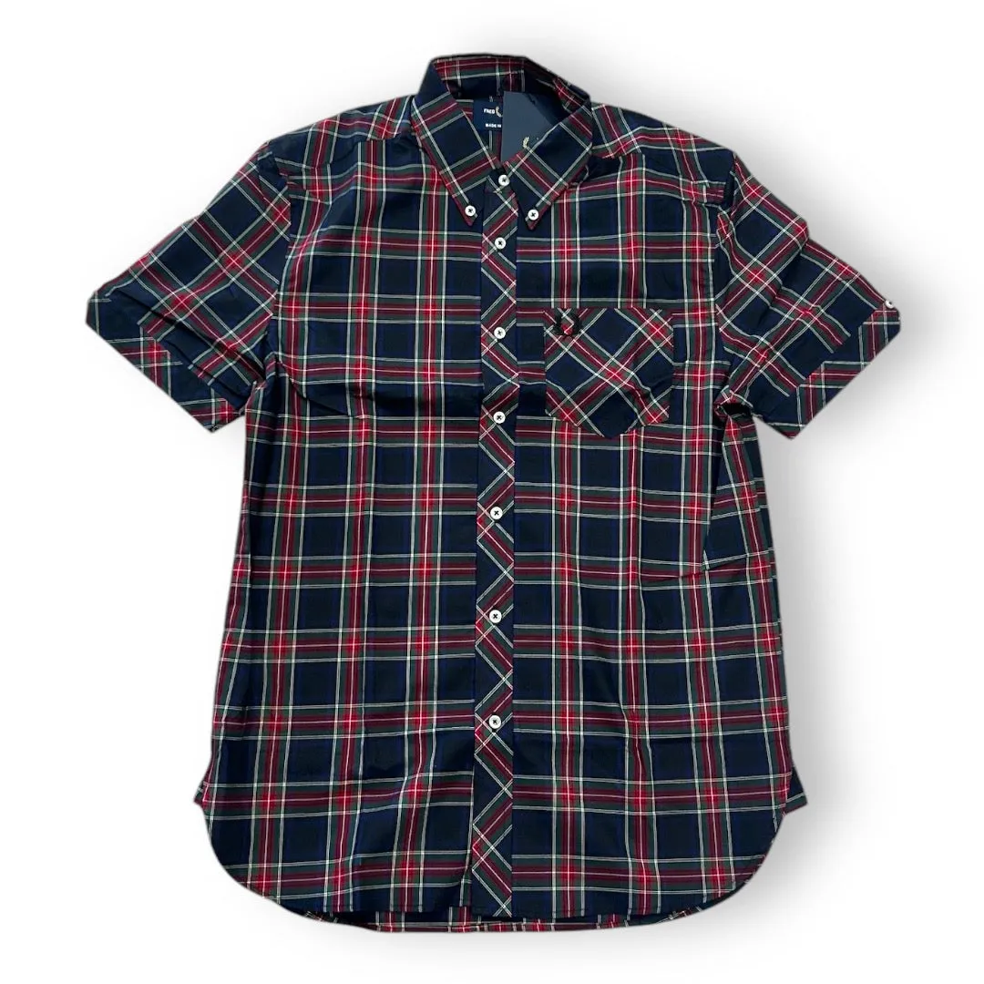 Fred Perry Made In England Short Sleeve Tartan Shirt