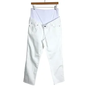 Gap Maternity White Adjustable Waist Jeans- Size 30/10 (see notes, Inseam 26”)