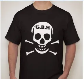 GBH Charged Skull Punk Rock Band Music T-shirt | Blasted Rat