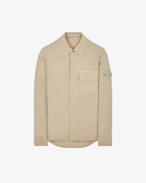 Ghost Piece Comfort Fit Overshirt Beige