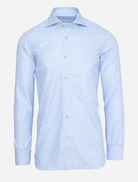 Gingham Shirt in Baby Blue