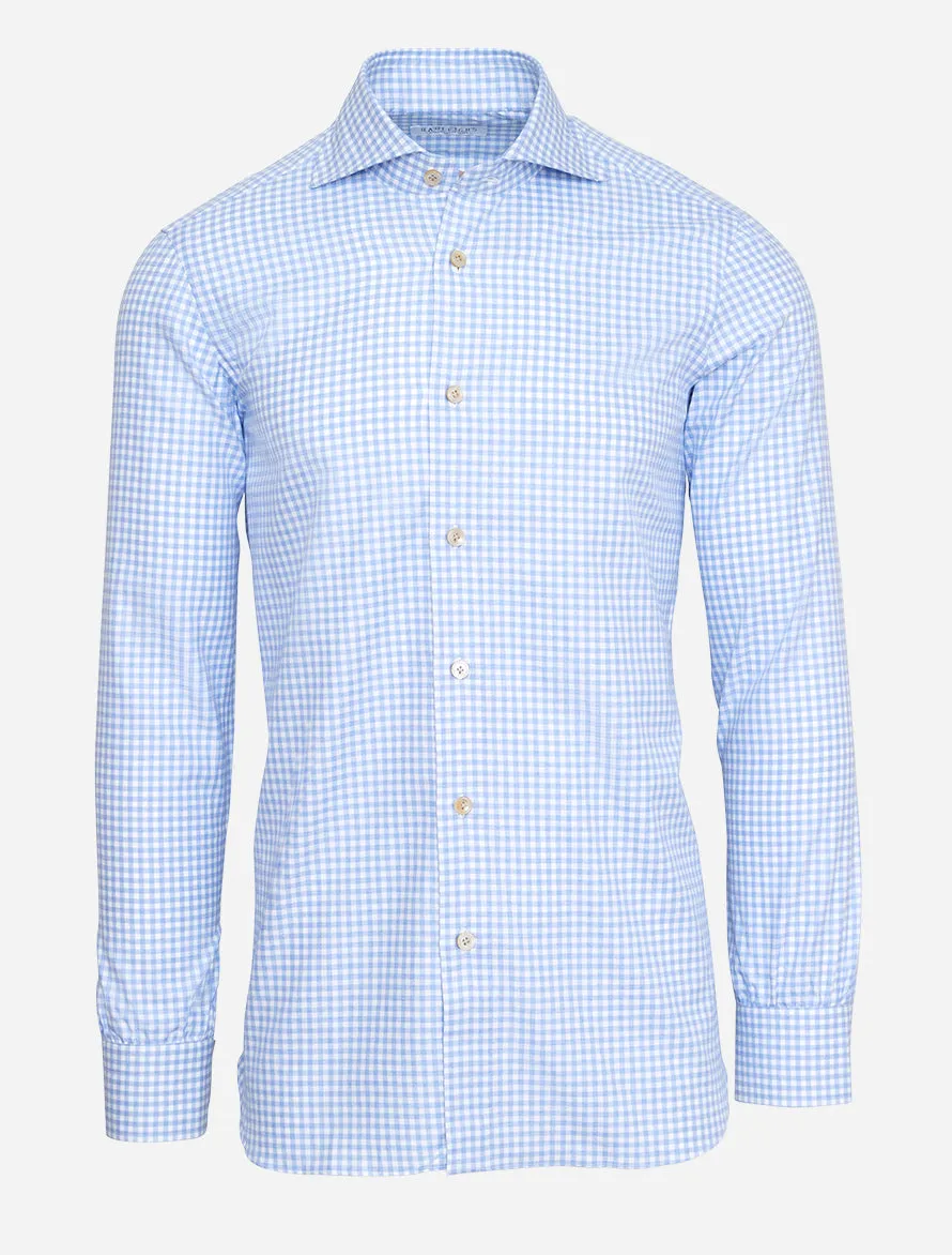 Gingham Shirt in Baby Blue