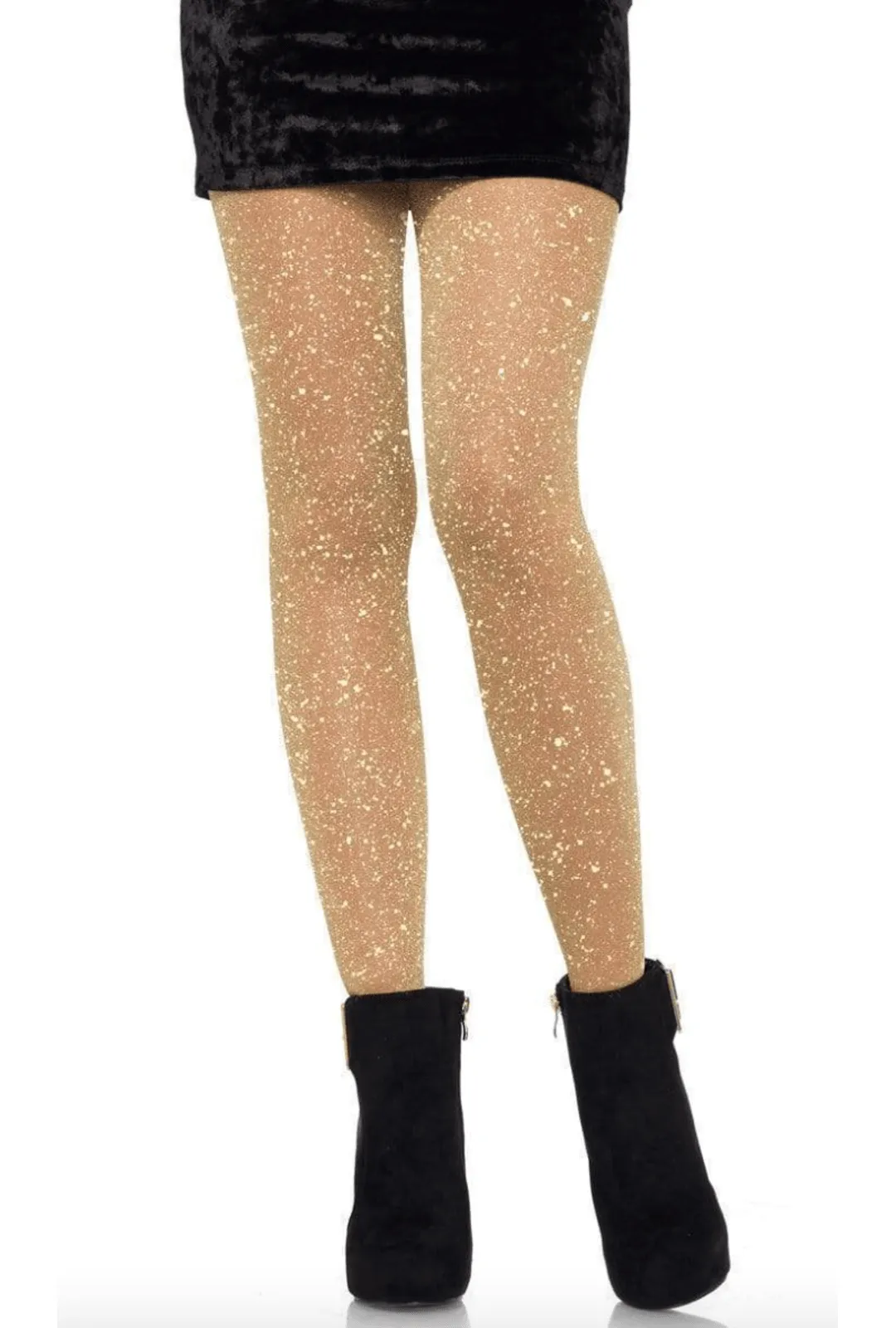 Gold Lurex Shimmer Tights