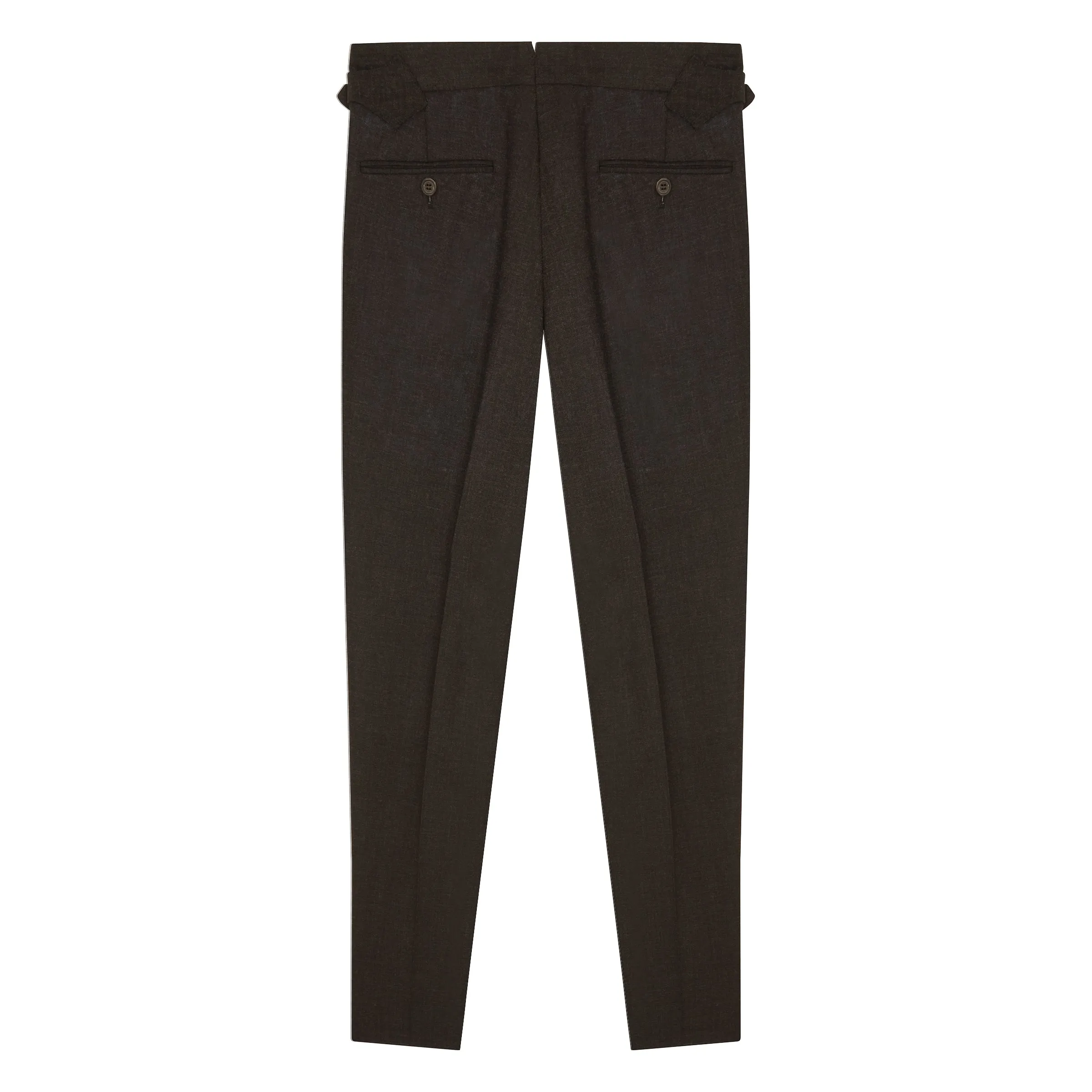 Grant Dark Grey Fresco Wool Trousers