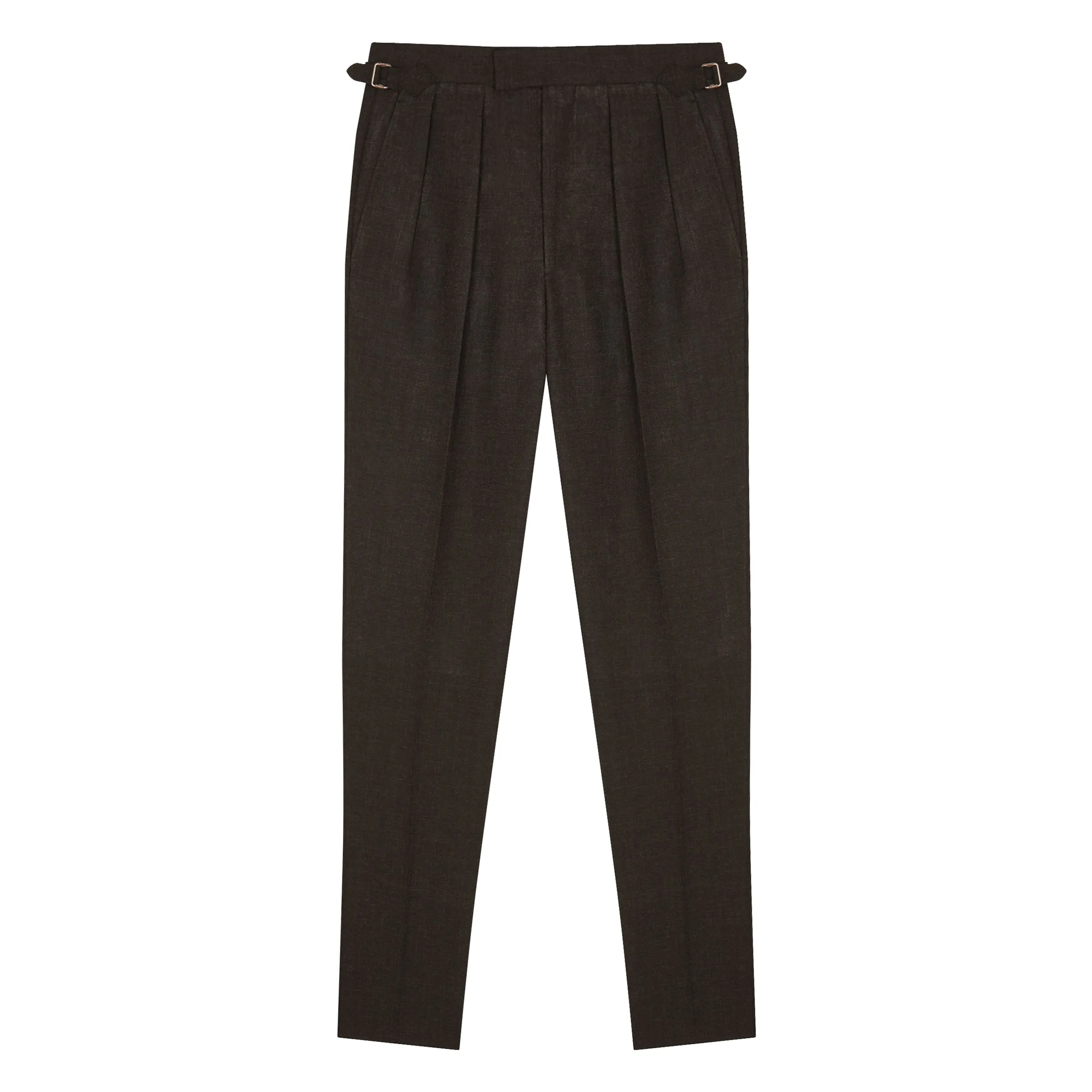 Grant Dark Grey Fresco Wool Trousers