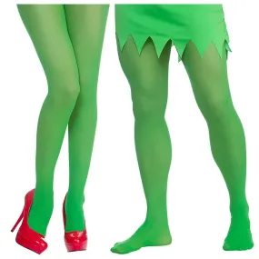 Green Elf Tights Robin Hood Leprechaun Peter Pan Fancy Dress